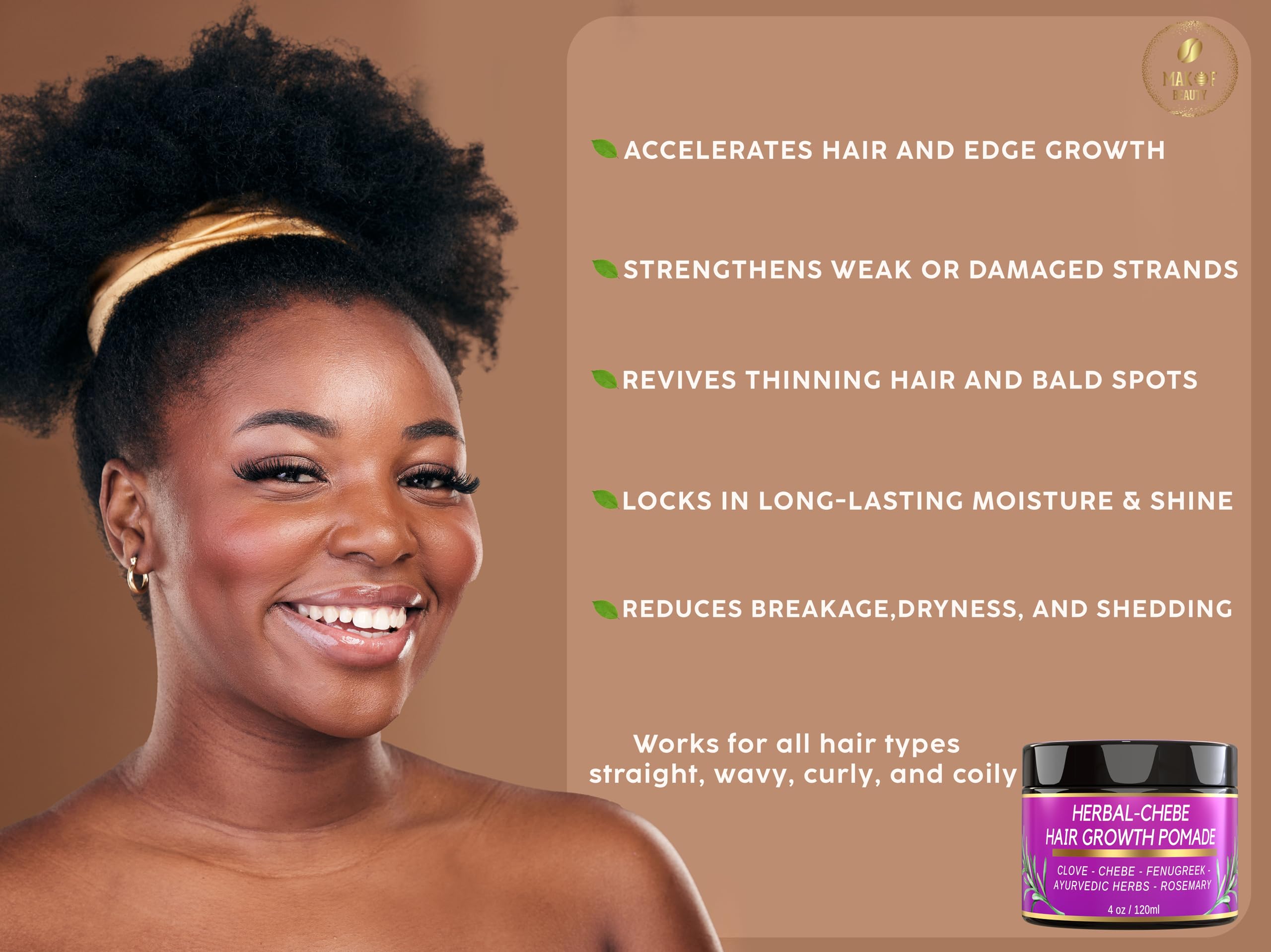 Edge smoothing action with Chebe Hair Growth Grease on fine flyaways
