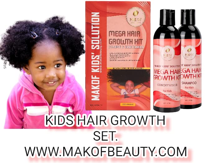 MAKOF Kids Hair Growth Conditioner bottle for smoother, detangled hair.