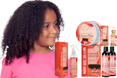 MAKOF Kids Hair Growth duo packaging highlighting natural ingredients.
