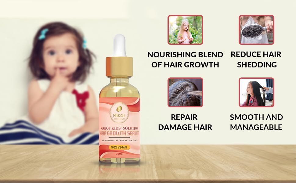 MAKOF kids curls are tangle-free with this set
