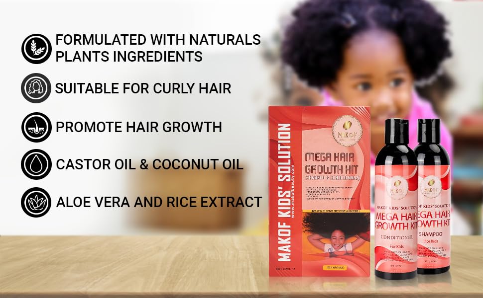 MAKOF leave-in conditioner smooths and seals in moisture for kids