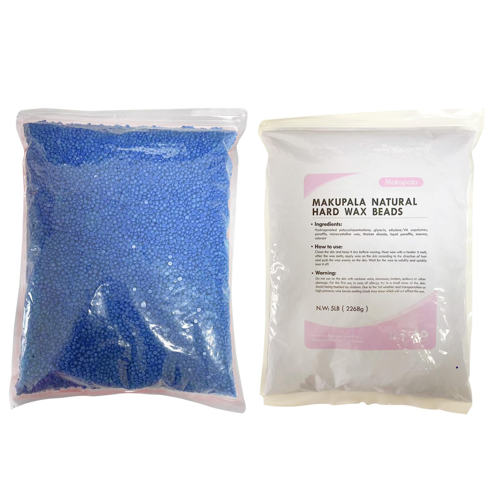 Makupala at-home waxing kit-ready beads for DIY sessions.