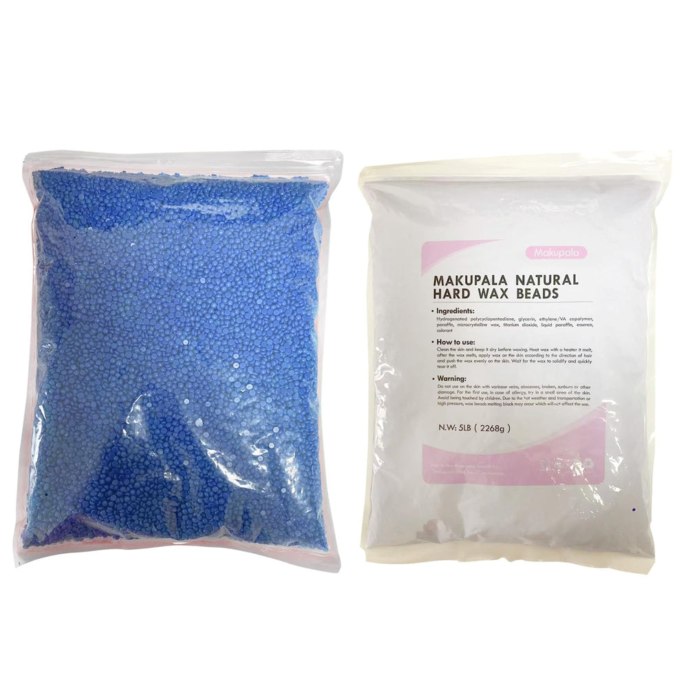 Makupala at-home waxing kit-ready beads for DIY sessions.