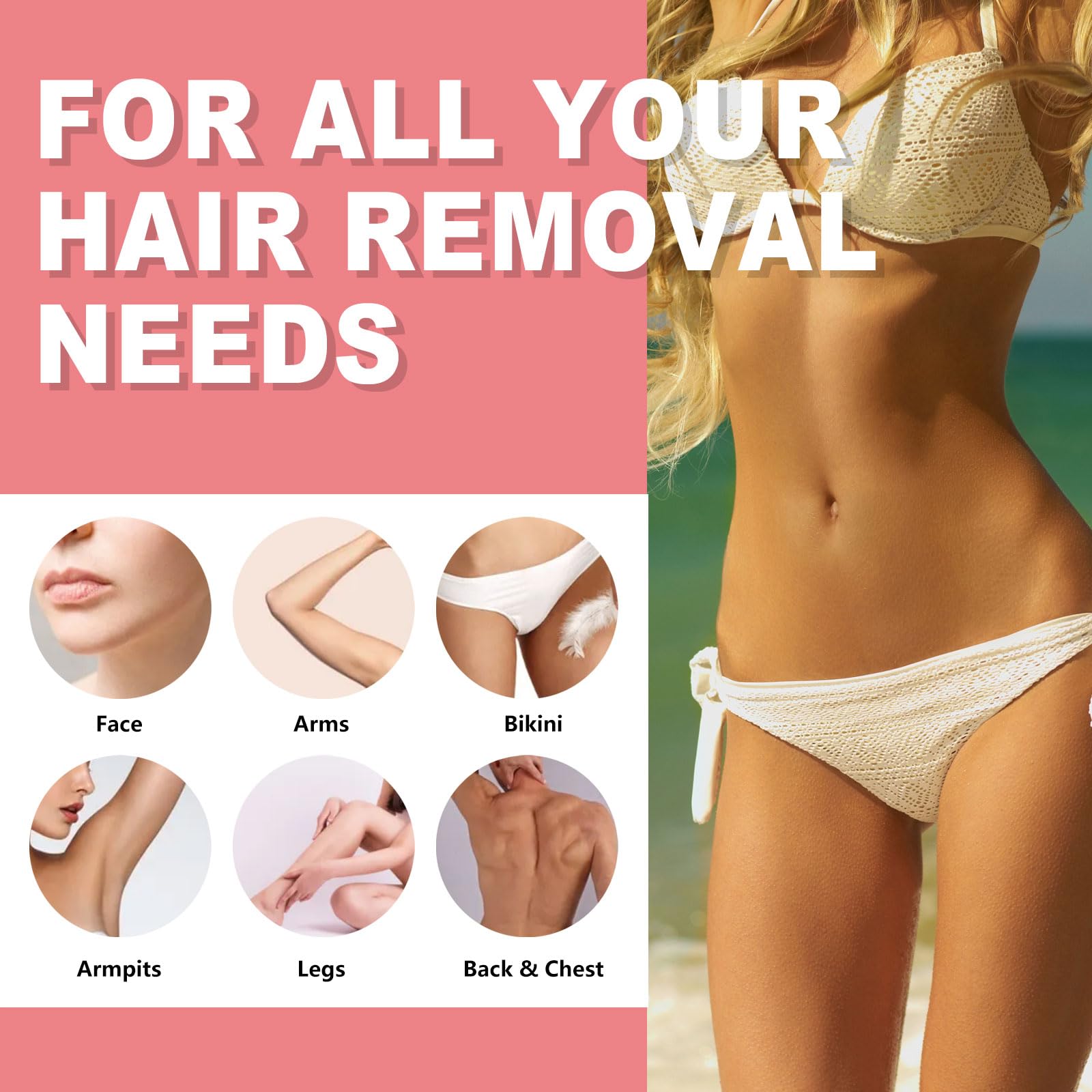 Makupala beads for coarse hair removal and smooth results
