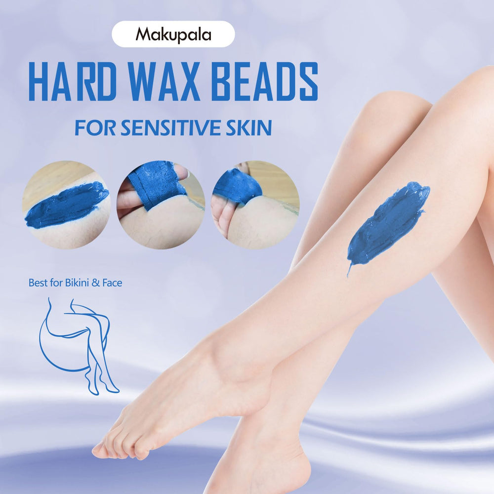 Makupala face and underarms wax beads for versatile use.