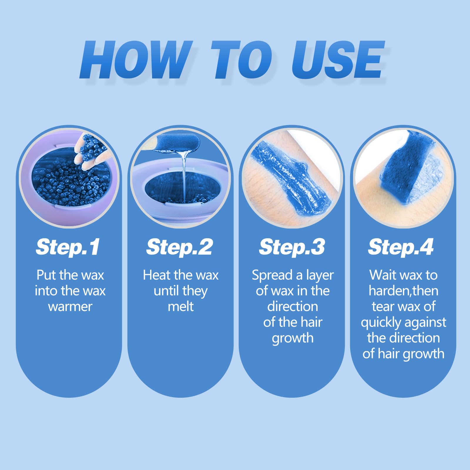 Makupala low melting point beads peel cleanly for easy removal.
