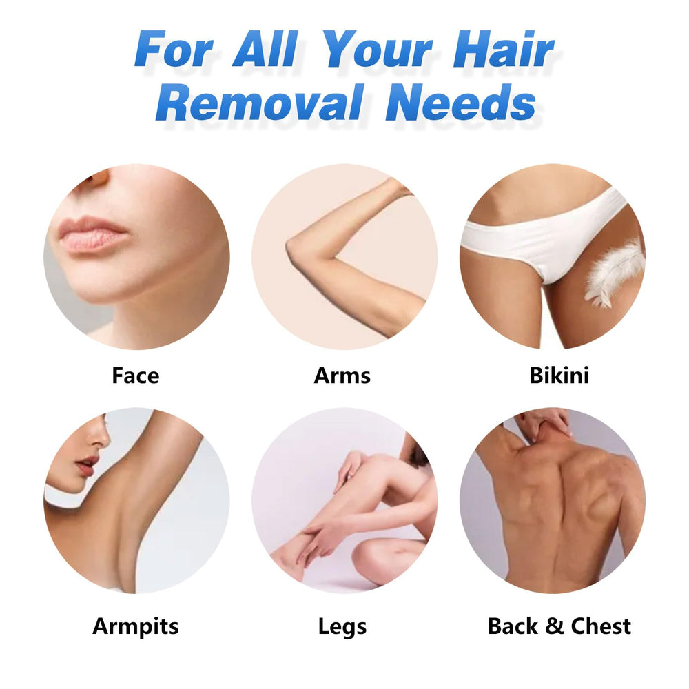 Makupala stripless hard wax for delicate areas like bikini and face.