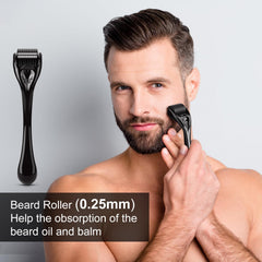 MALE GOD beard balm tube softens hairs and nourishes skin.