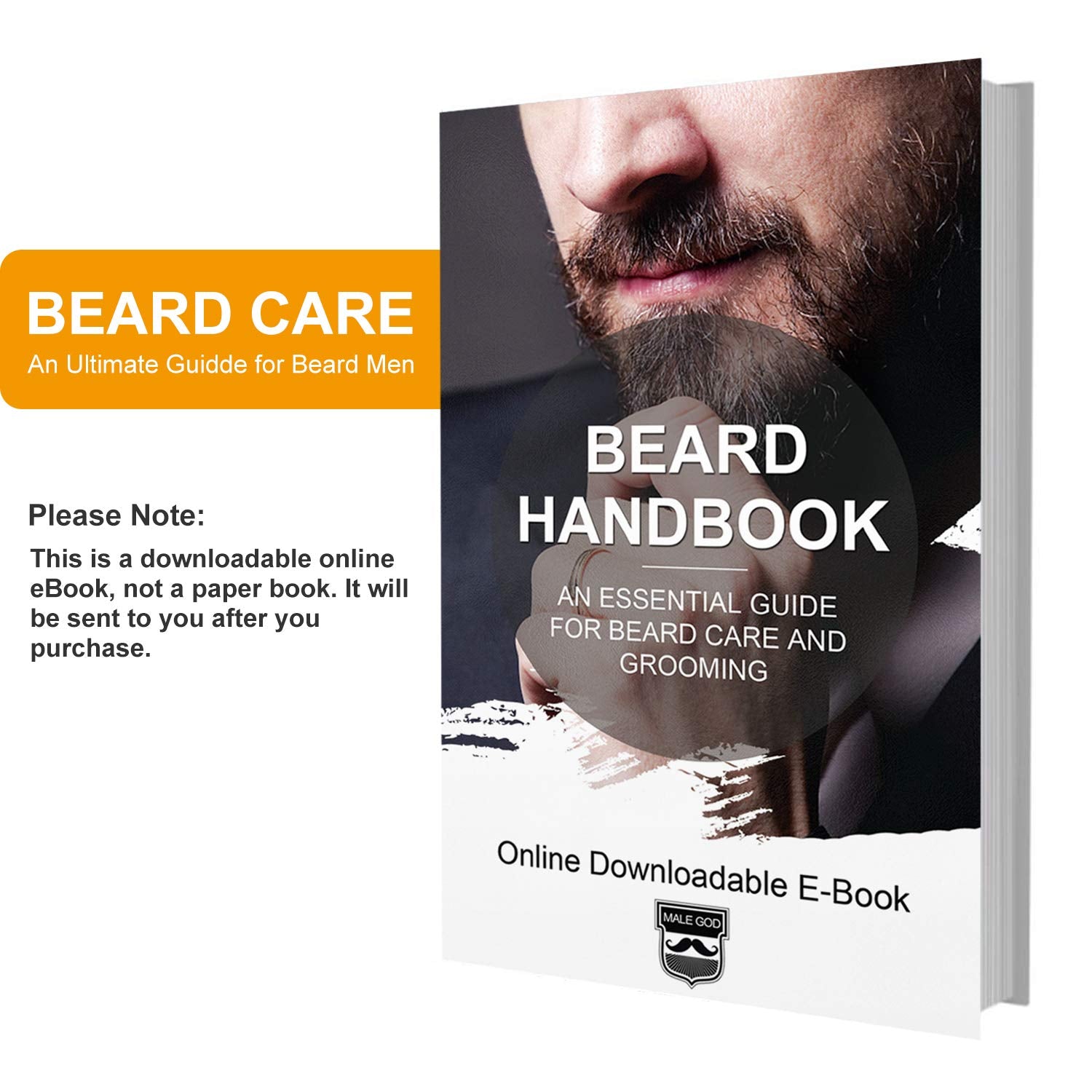 MALE GOD beard care kit on vanity for daily grooming.