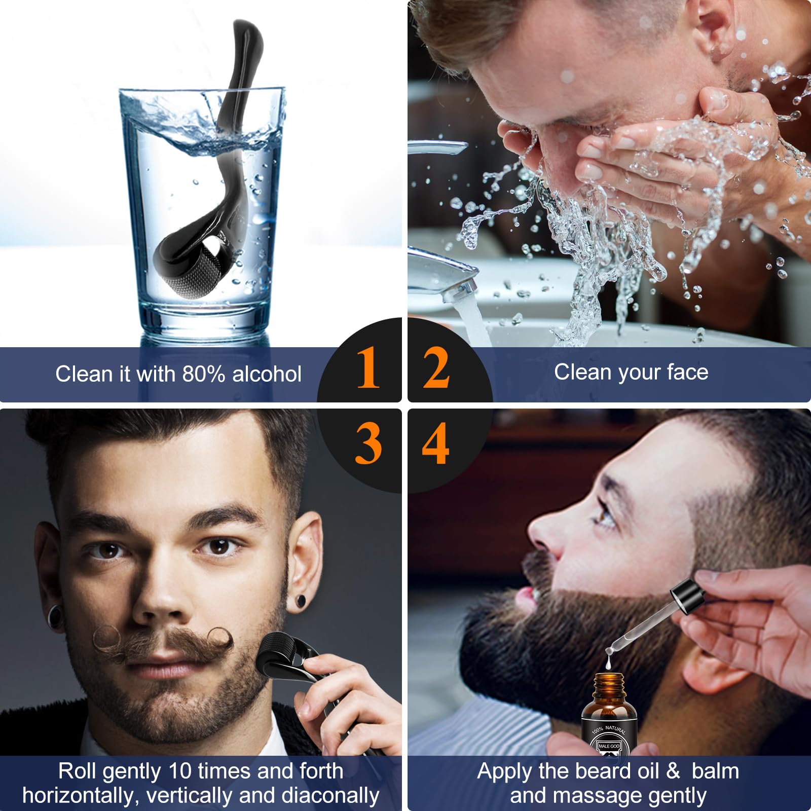 MALE GOD travel-friendly grooming kit in compact case.