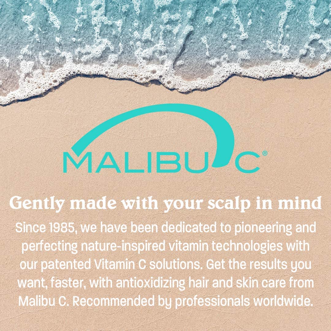 Malibu C at-home treatment kit usage for mineral-free, vibrant results.