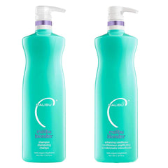 Malibu C Blondes Enhancing Shampoo bottle shows color protection and shine for blondes
