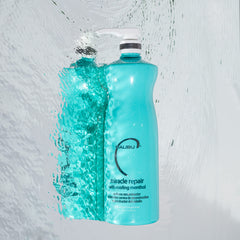 Malibu C Miracle Repair cooling menthol sensation on scalp for refreshing relief