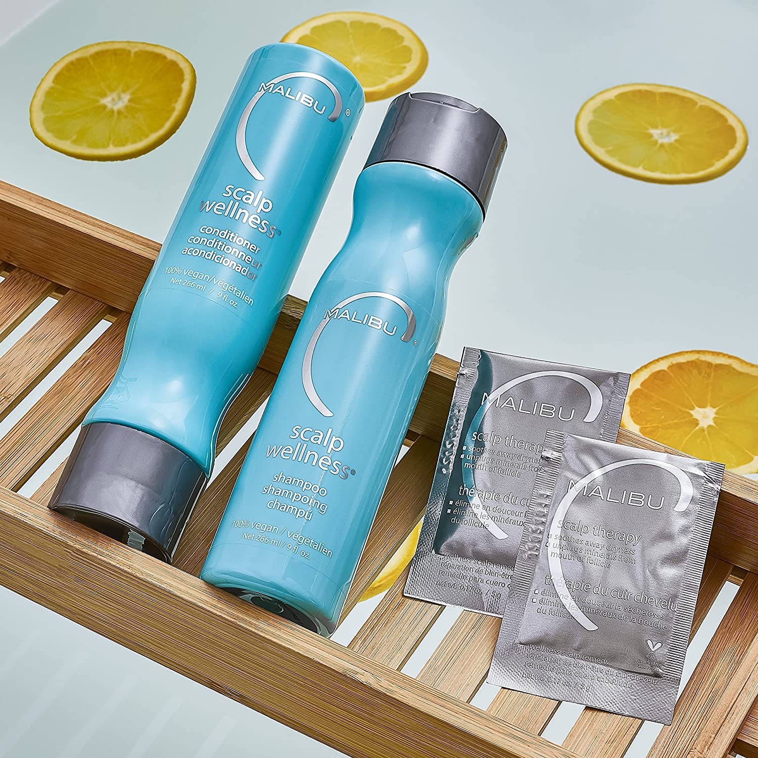 Malibu C Scalp Wellness Conditioner supports dry scalp moisture and comfort.