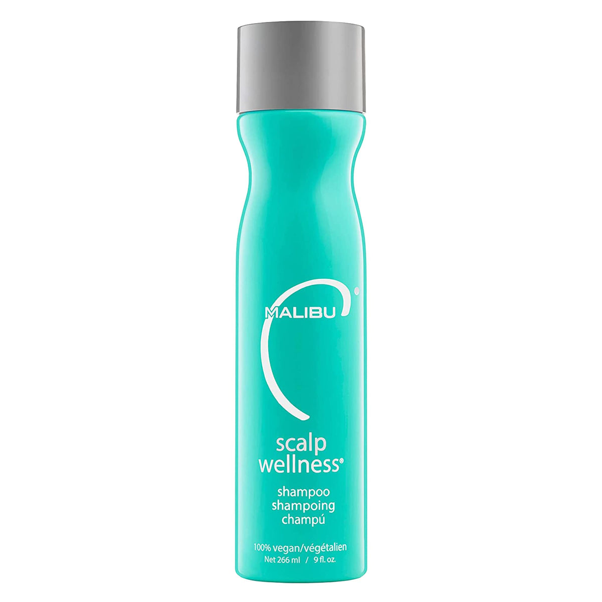 Malibu C Scalp Wellness Shampoo bottle; refreshing sulfate-free daily scalp care.