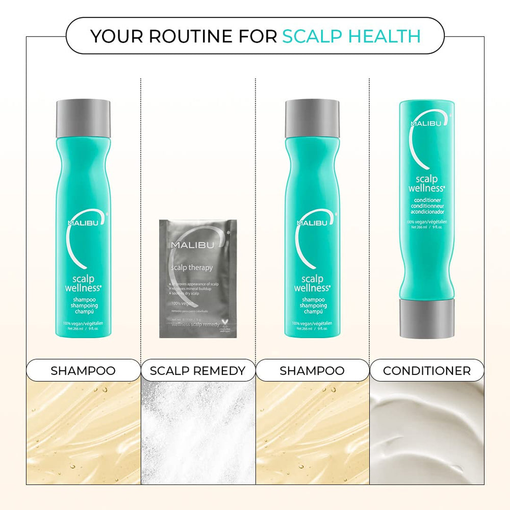 Malibu C Scalp Wellness Shampoo dry scalp care; soothing daily-use formula.