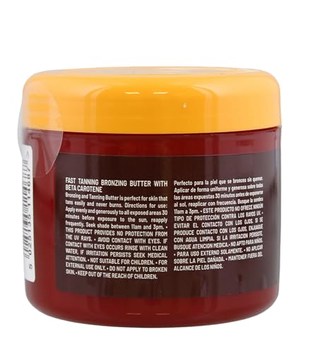 Malibu Sun Fast Tanning Gel carrot/beta carotene visual highlights natural tanning support.