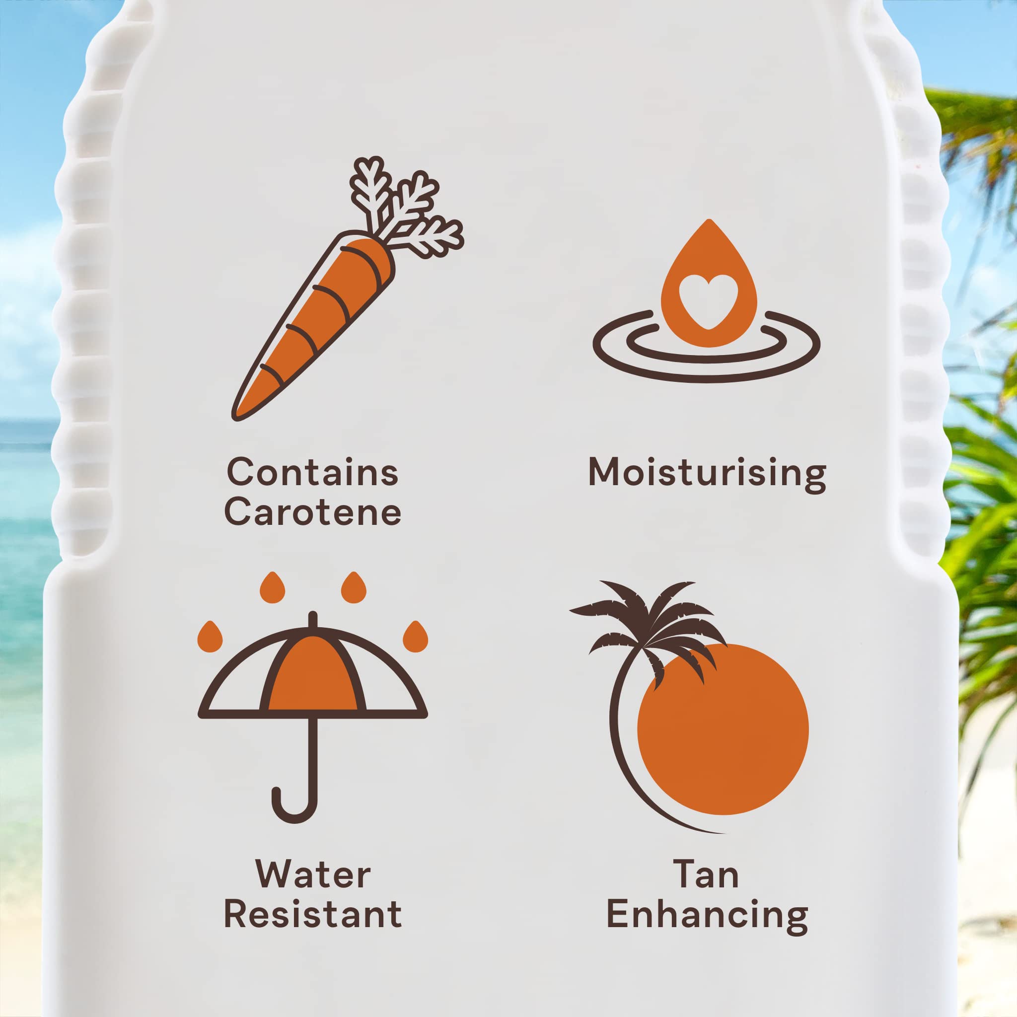 Malibu Sun Fast Tanning Gel on skin shows bronze glow and hydrated feel.