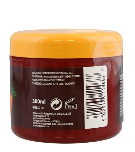 Malibu Sun Fast Tanning Gel texture closeup shows smooth, light oil for even coverage.