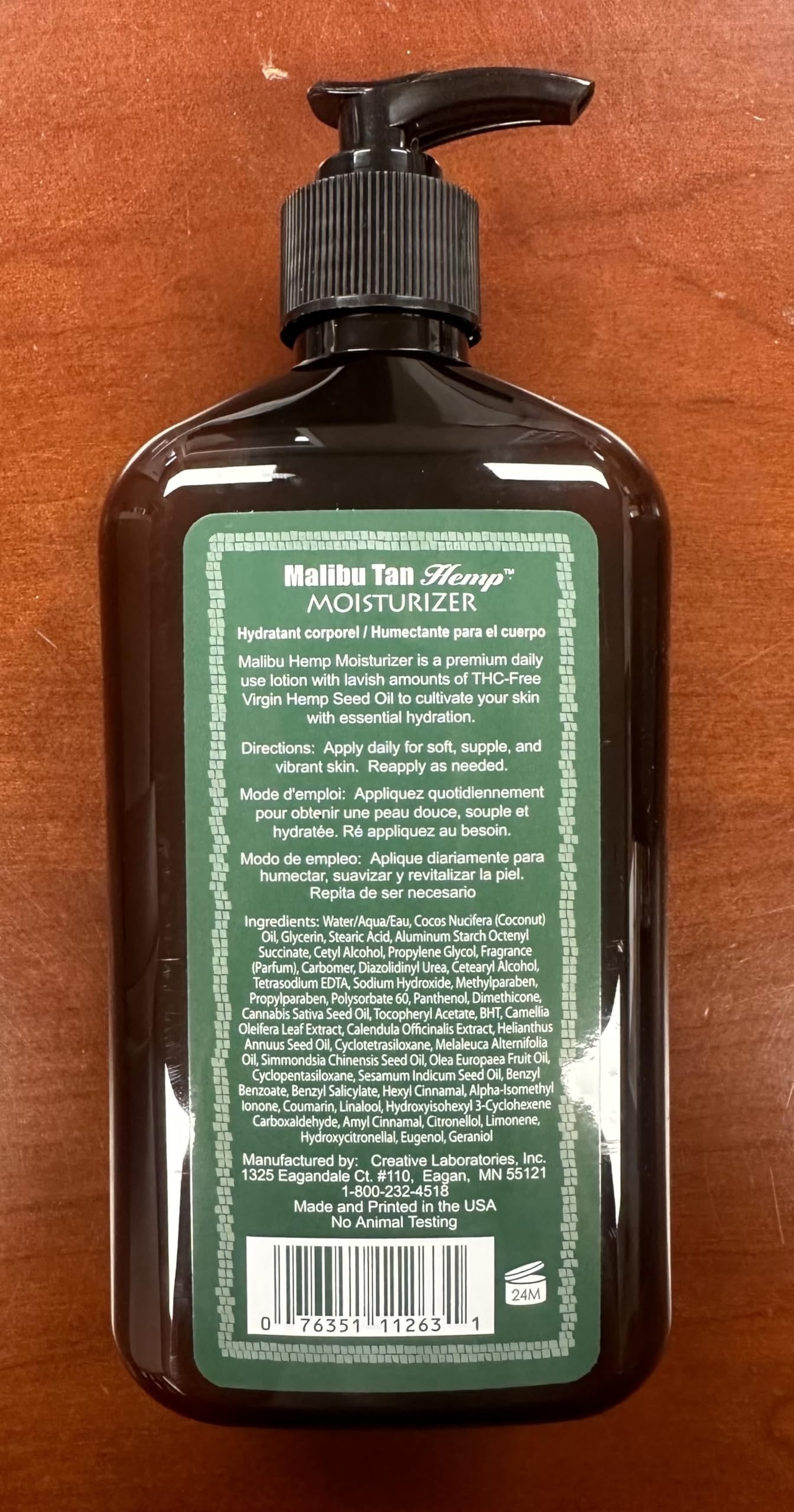 Close-up of Malibu Tan Body Lotion texture for daily skin nourishment.