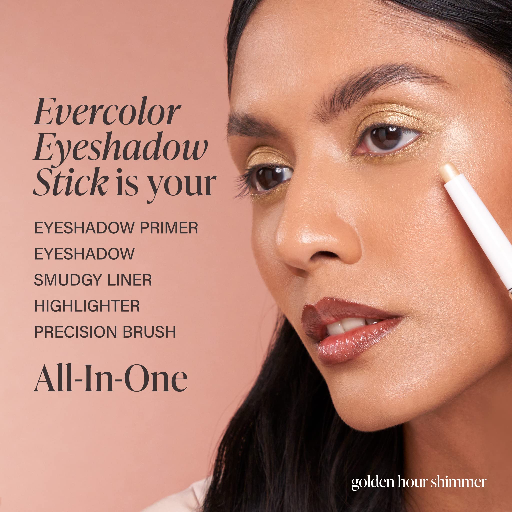 Mally Beauty Evercolor Eyeshadow Stick crease-proof formula that stays put.