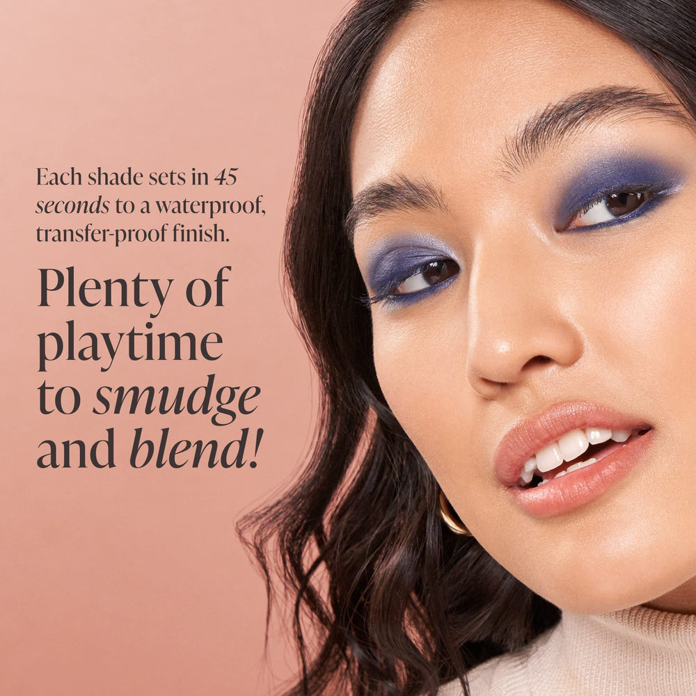 Mally Beauty Evercolor Eyeshadow Stick Nautical Shimmer swatch shows buildable intensity