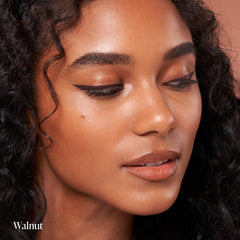 Mally Beauty Evercolor Walnut close-up emphasizes creamy texture for smooth eyeliner lines.
