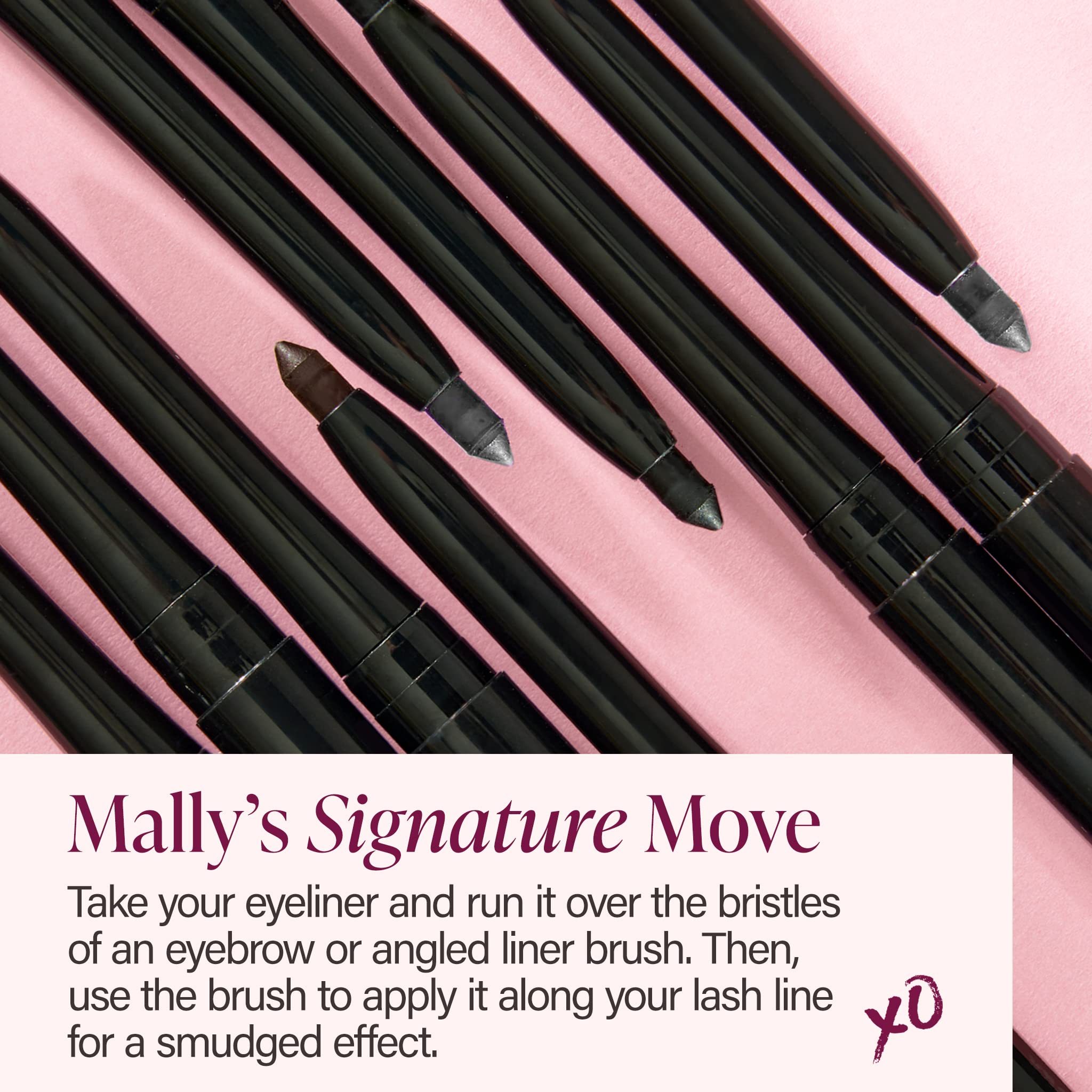 Mally Beauty Evercolor Walnut long-wear performance shown on busy, active days.