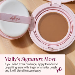 Mally Beauty Flawless Finish compact open for easy product access