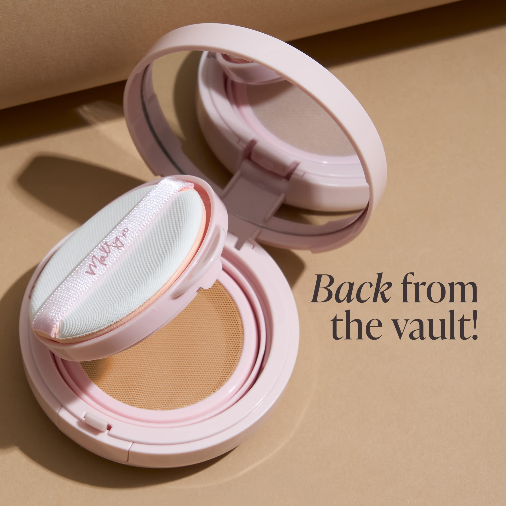 Mally Beauty Flawless Finish no-transfer test indicating durable wear