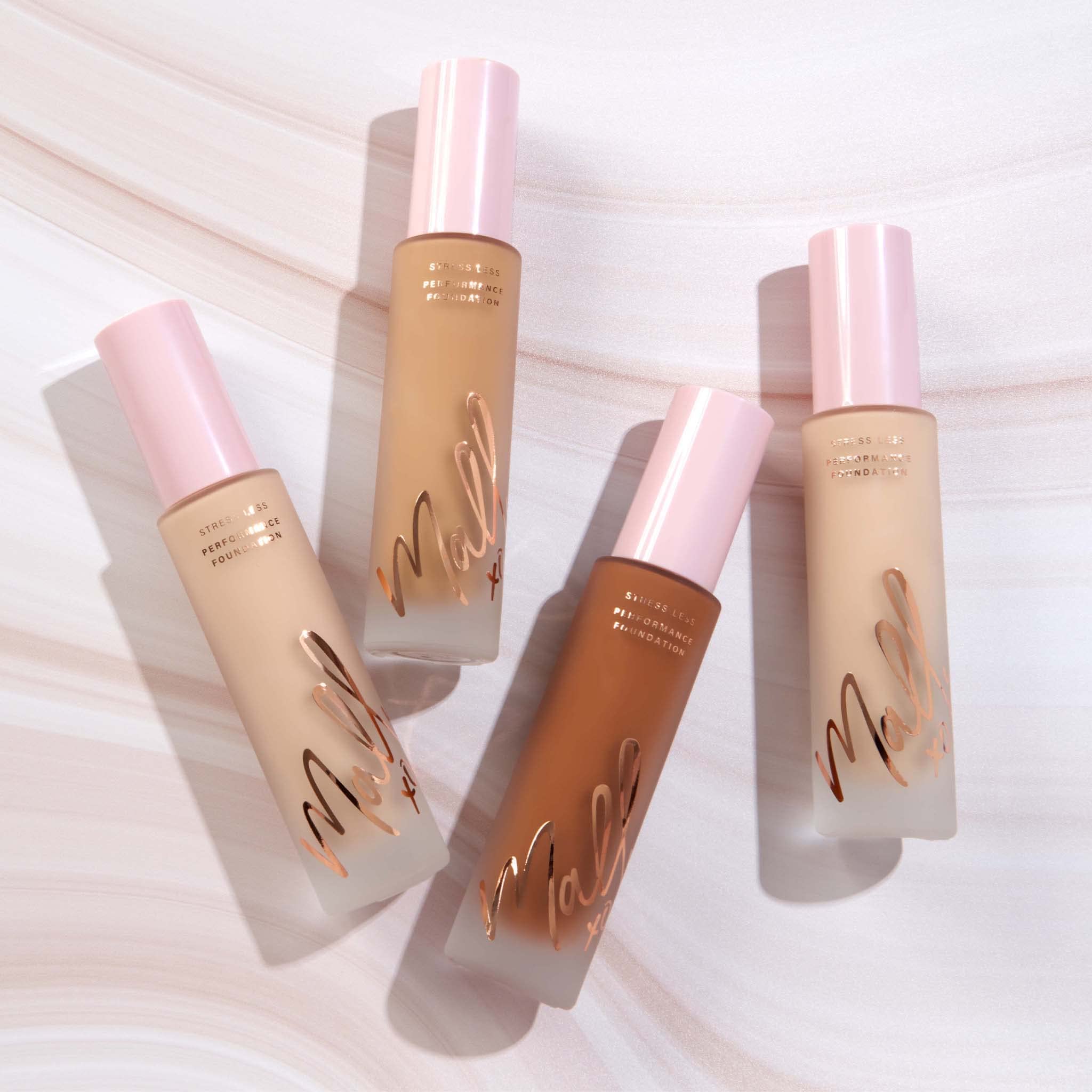 Mally Beauty Stress Less Foundation tan compact-closeup suggests travel-friendly storage.