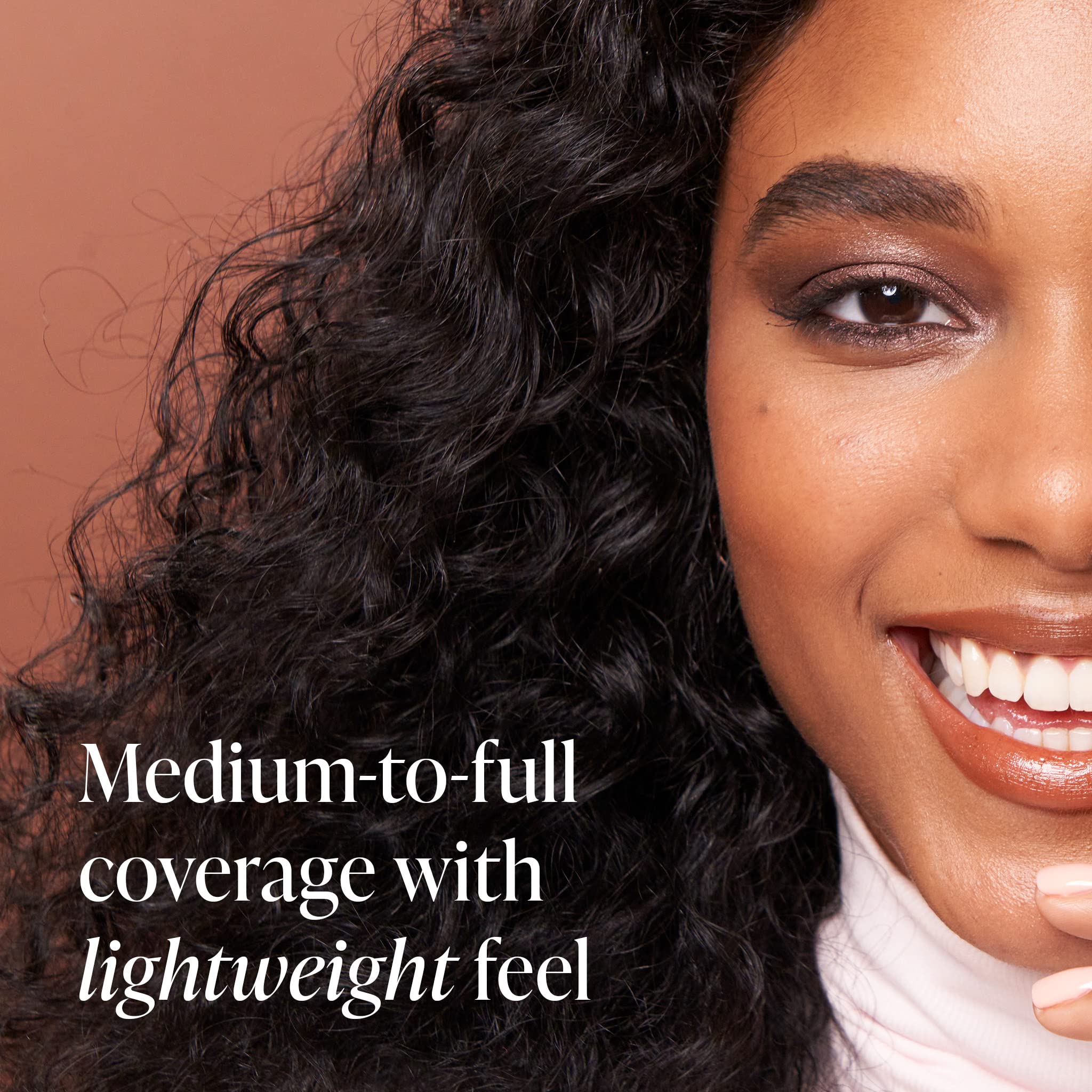 Mally Beauty Stress Less Foundation tan arm-swatches show blendable shade and creamy consistency.