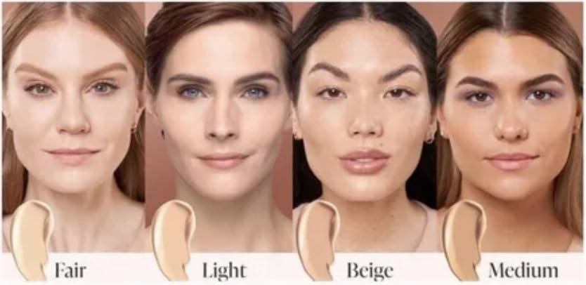 Mally Plush Pen Brightening Foundation swatch showing glow on skin.