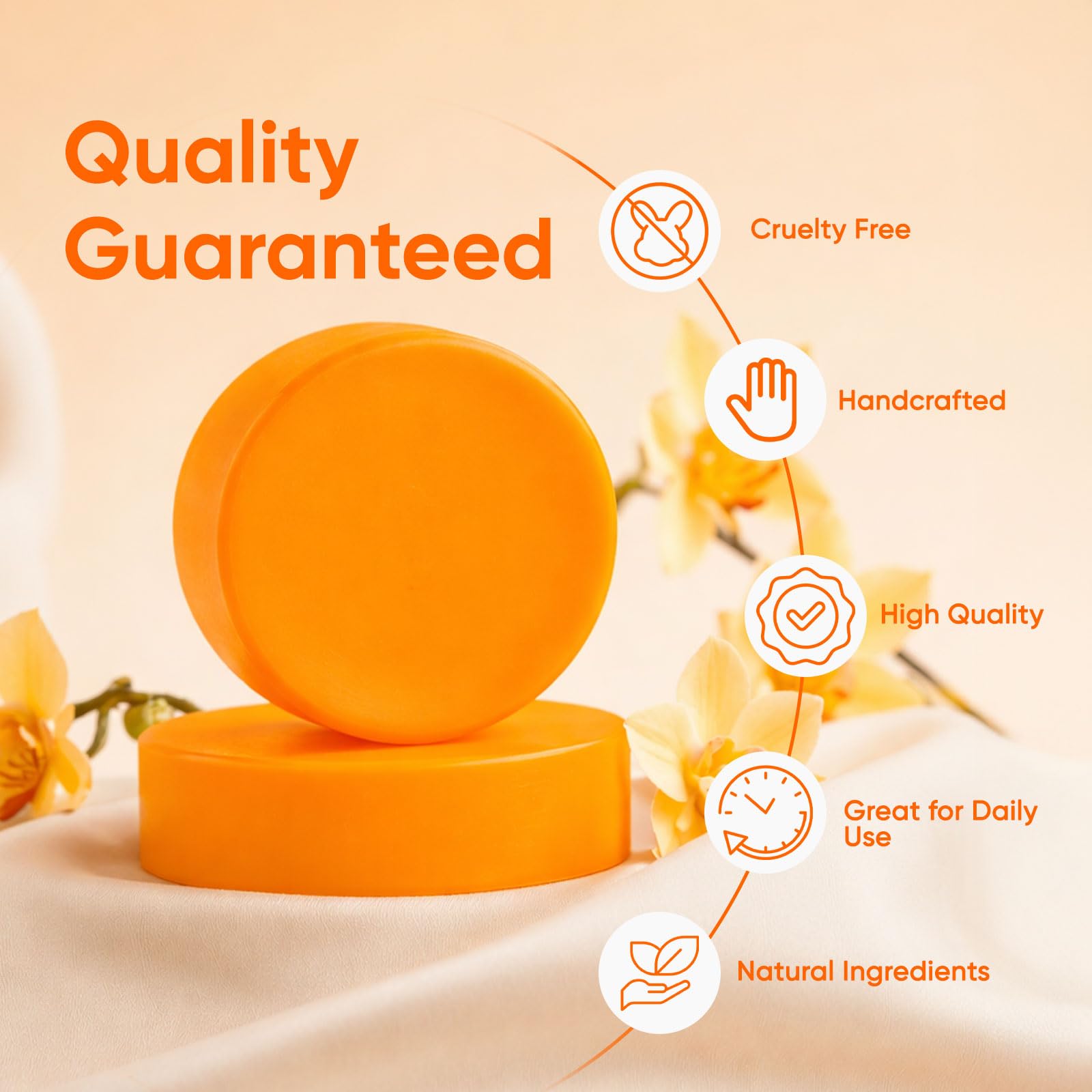 MALVAY Persimmon Soap two-piece pack offers ongoing freshness for daily routines.