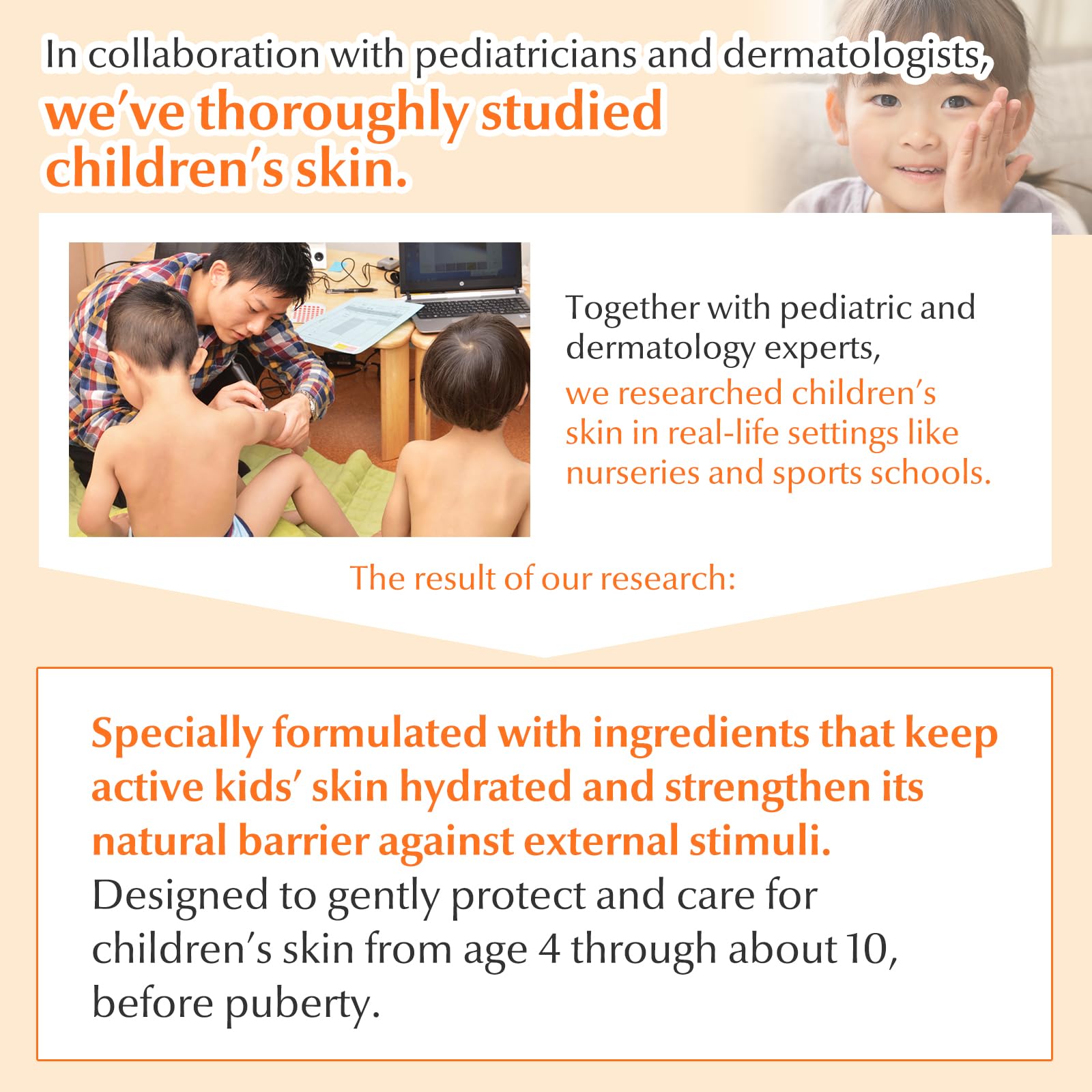 Mama&Kids after-use scalp-soft hair depicts comfortable, hydrated finish.