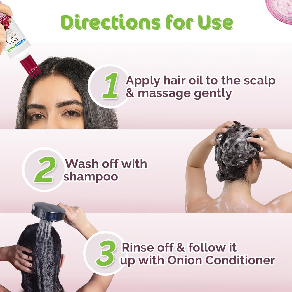 Mamaearth frizz control hair image depicting smoother styling