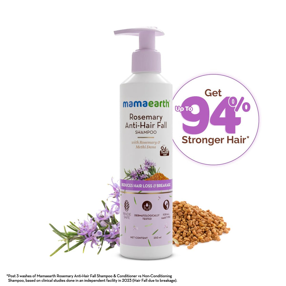 Shampoo ingredients rosemary and fenugreek for scalp nourishment