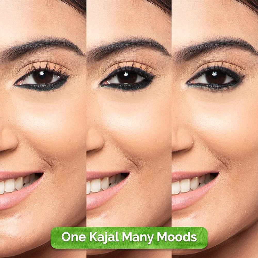 MAMAEARTH Charcoal Kajal tip delivers smooth line and precise definition