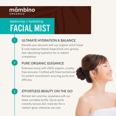 Mambino Organics cruelty-free skincare packaging highlights vegan ingredients.