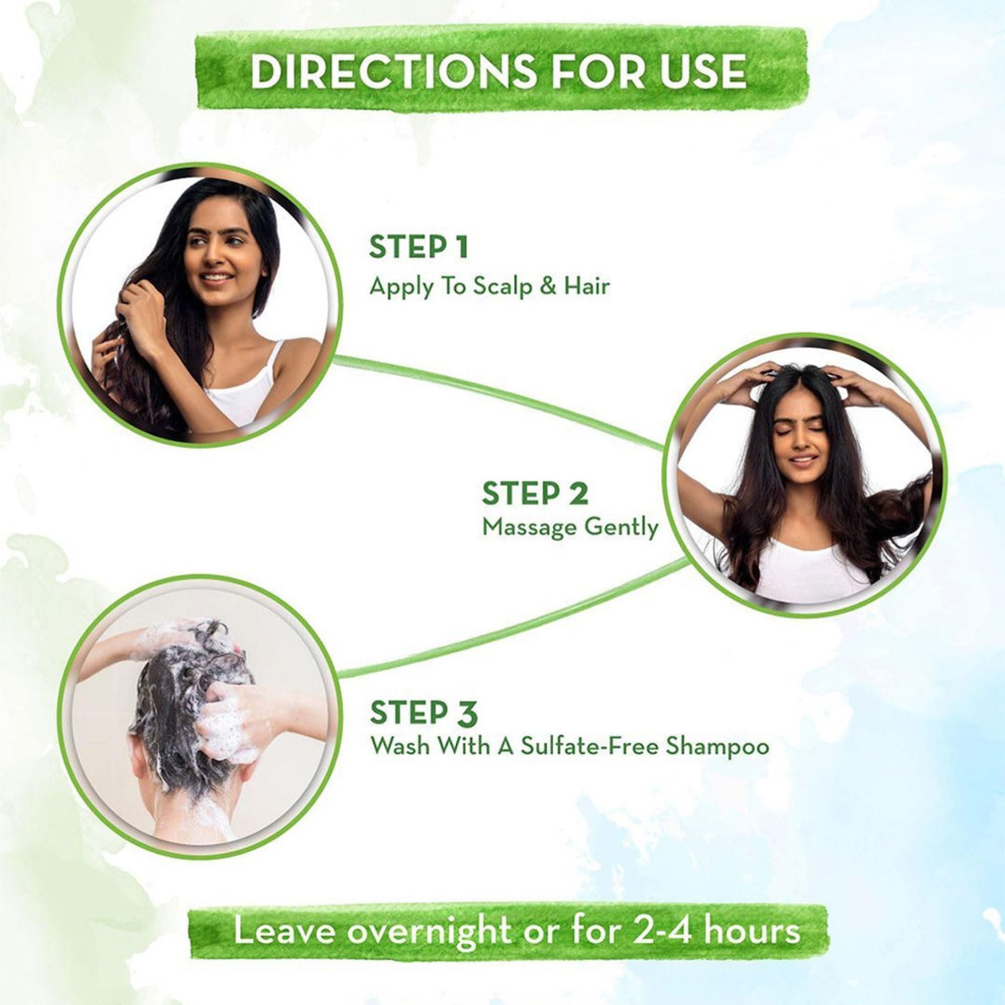 Mamearth Onion Hair Oil applied to scalp for even distribution and control.