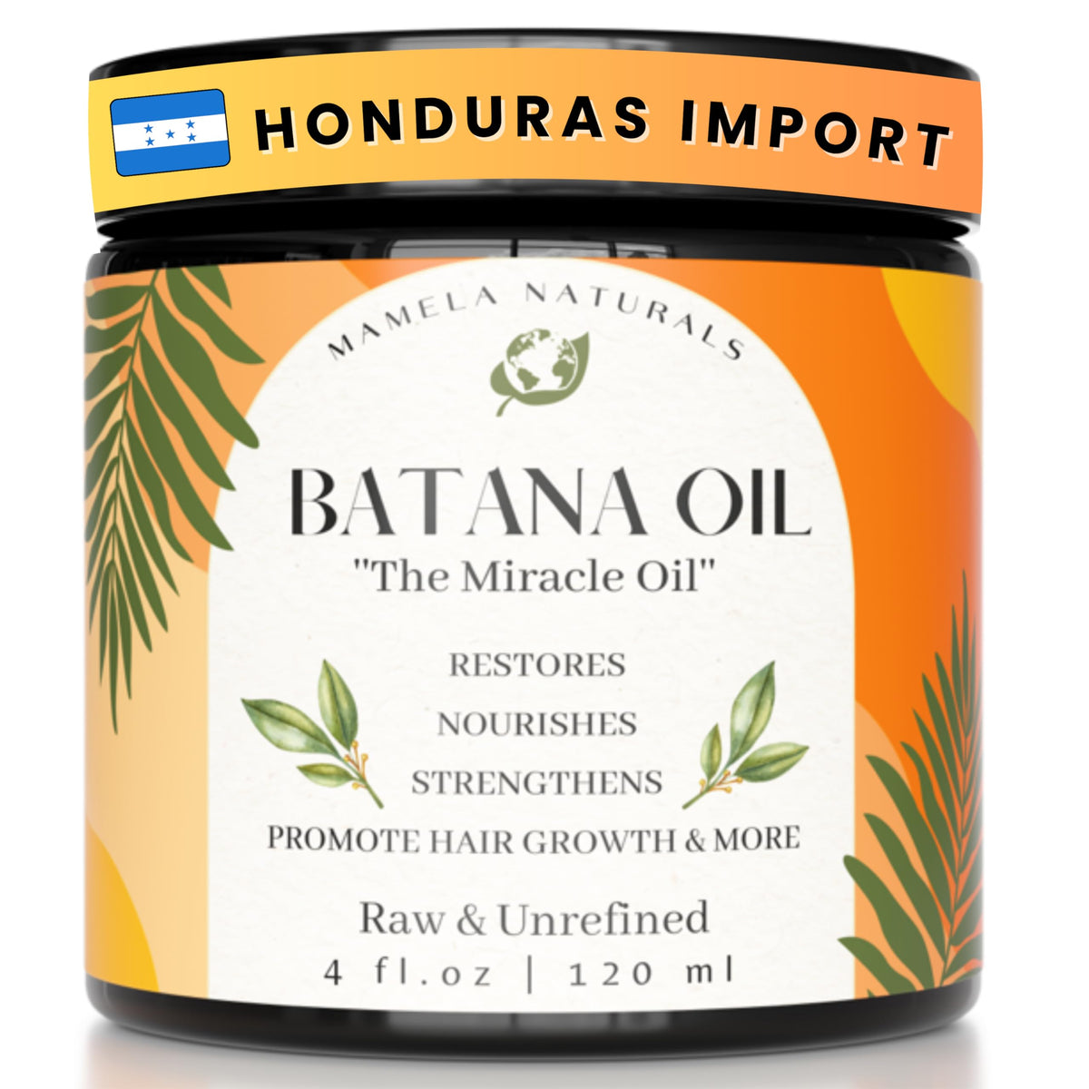 Mamela Naturals Batana oil bottle close-up showing pure nourishment