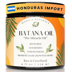 Mamela Naturals Batana oil bottle close-up showing pure nourishment