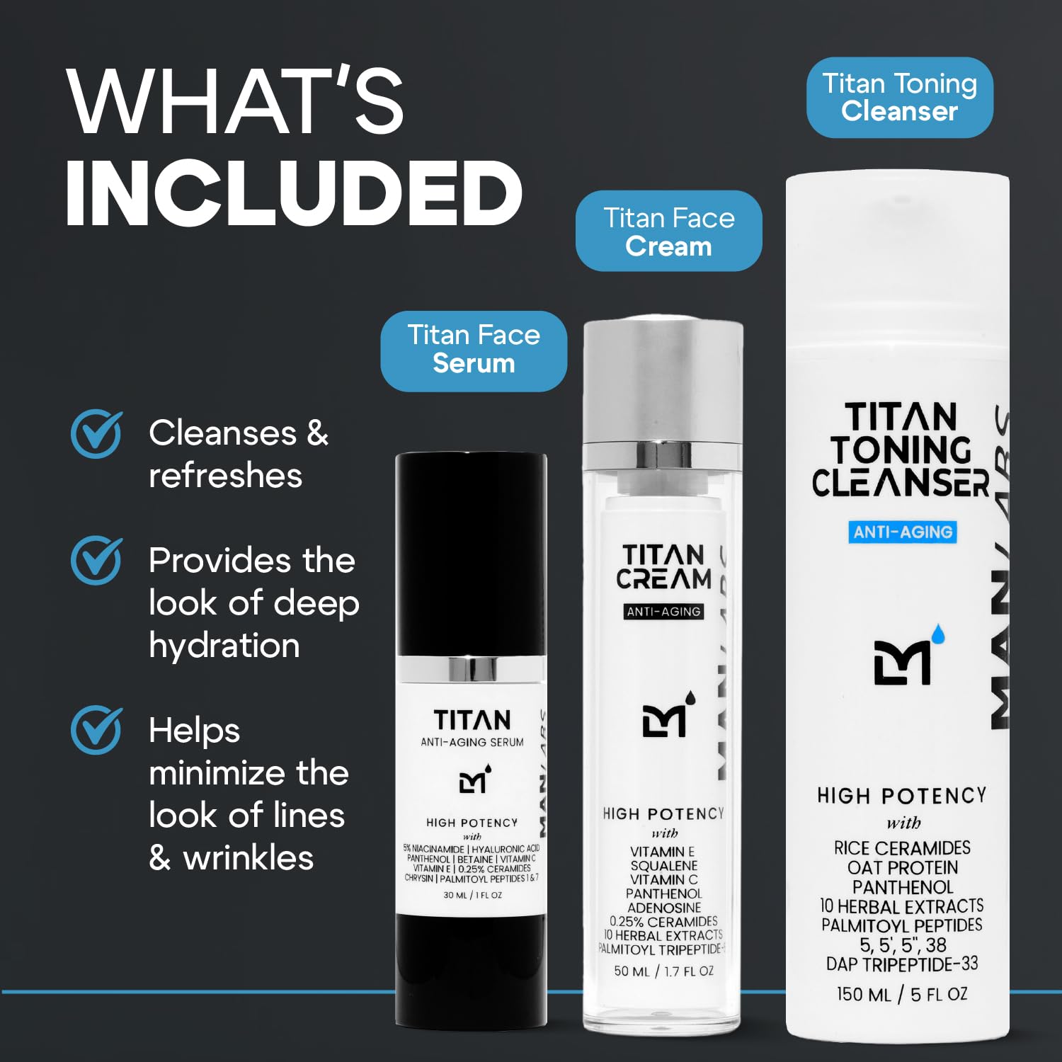 Man Labs Titan cream tub ready for moisture and skin support
