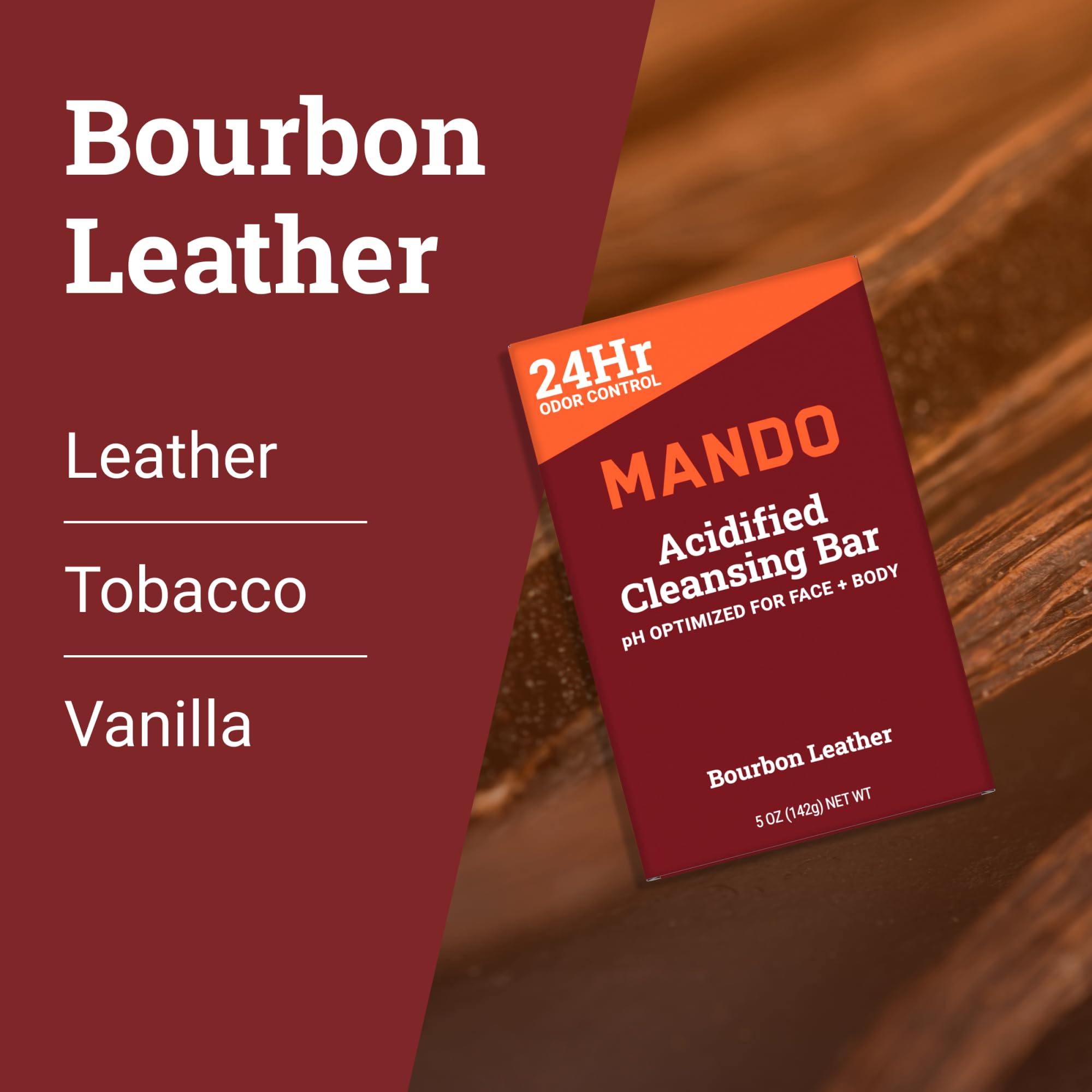 Mando 4-in-1 bar body-wash-use image conveys all-over cleansing confidence