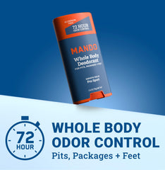 Mando Acidified Body Wash lathering on skin during shower.