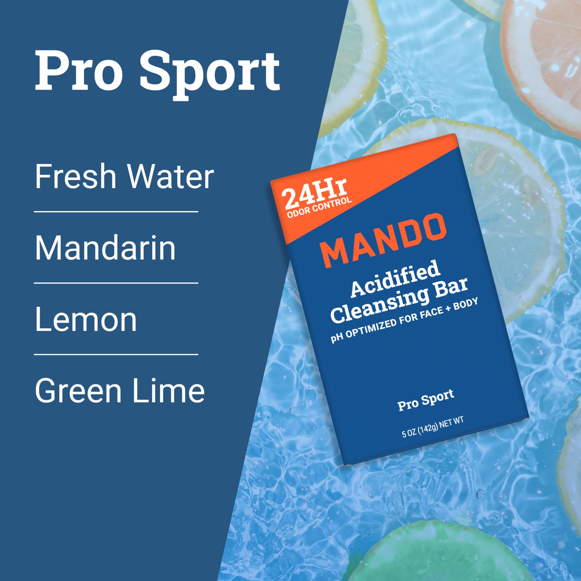 Mando Acidified Cleansing Bar is free from SLS and SLES