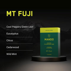 Mando Acidified Cleansing Bar safe-for-sensitive-skin shown for gentle cleansing.