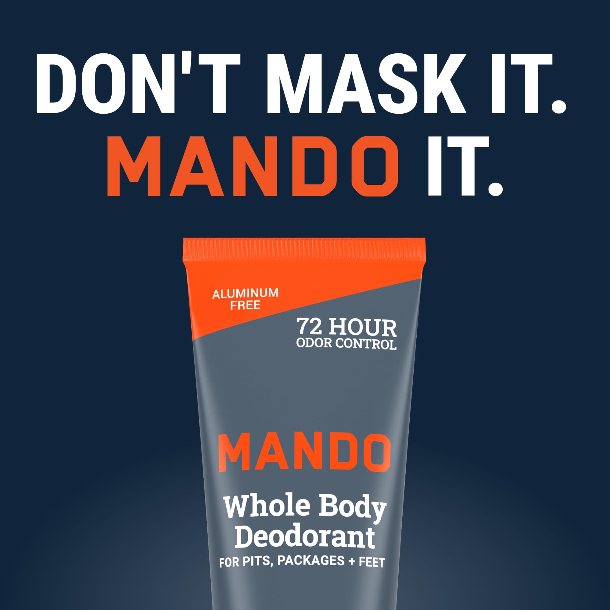 Daily application underarms and body odor control with Mando
