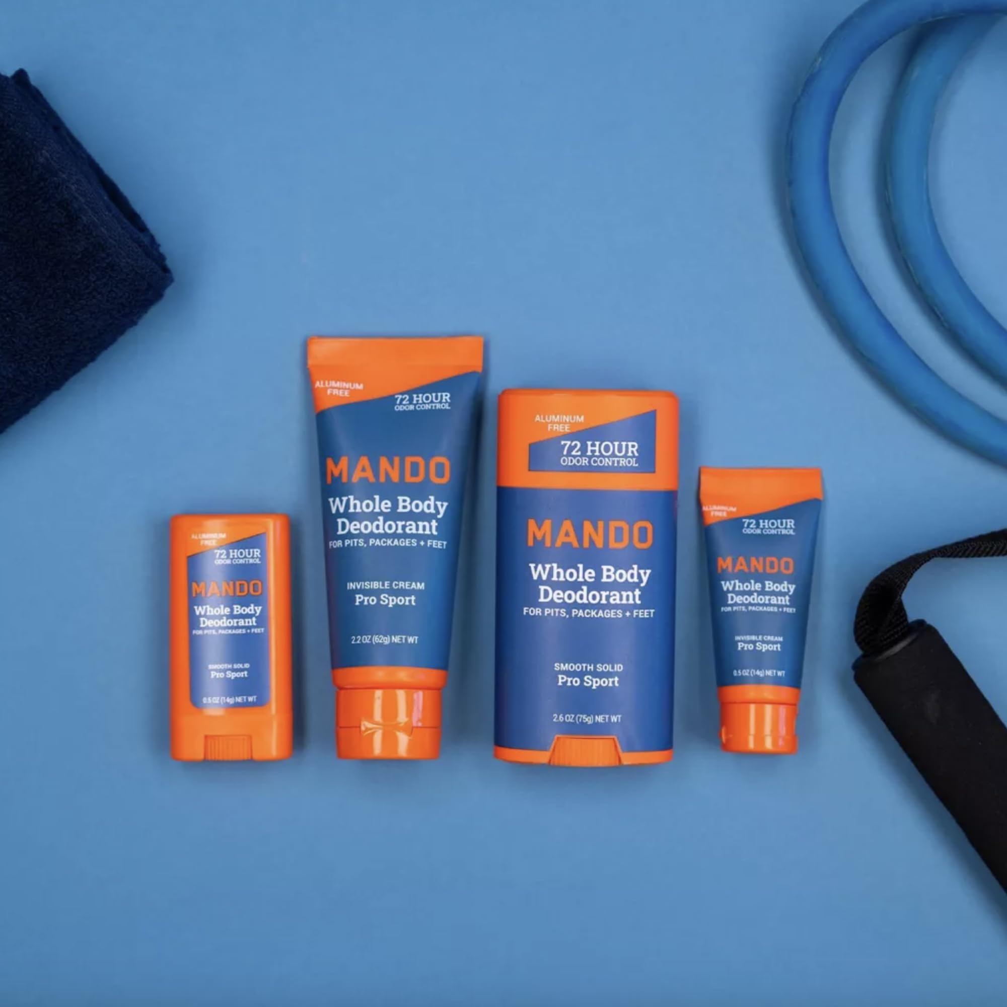 Mando applies on sensitive skin areas with minimal residue.