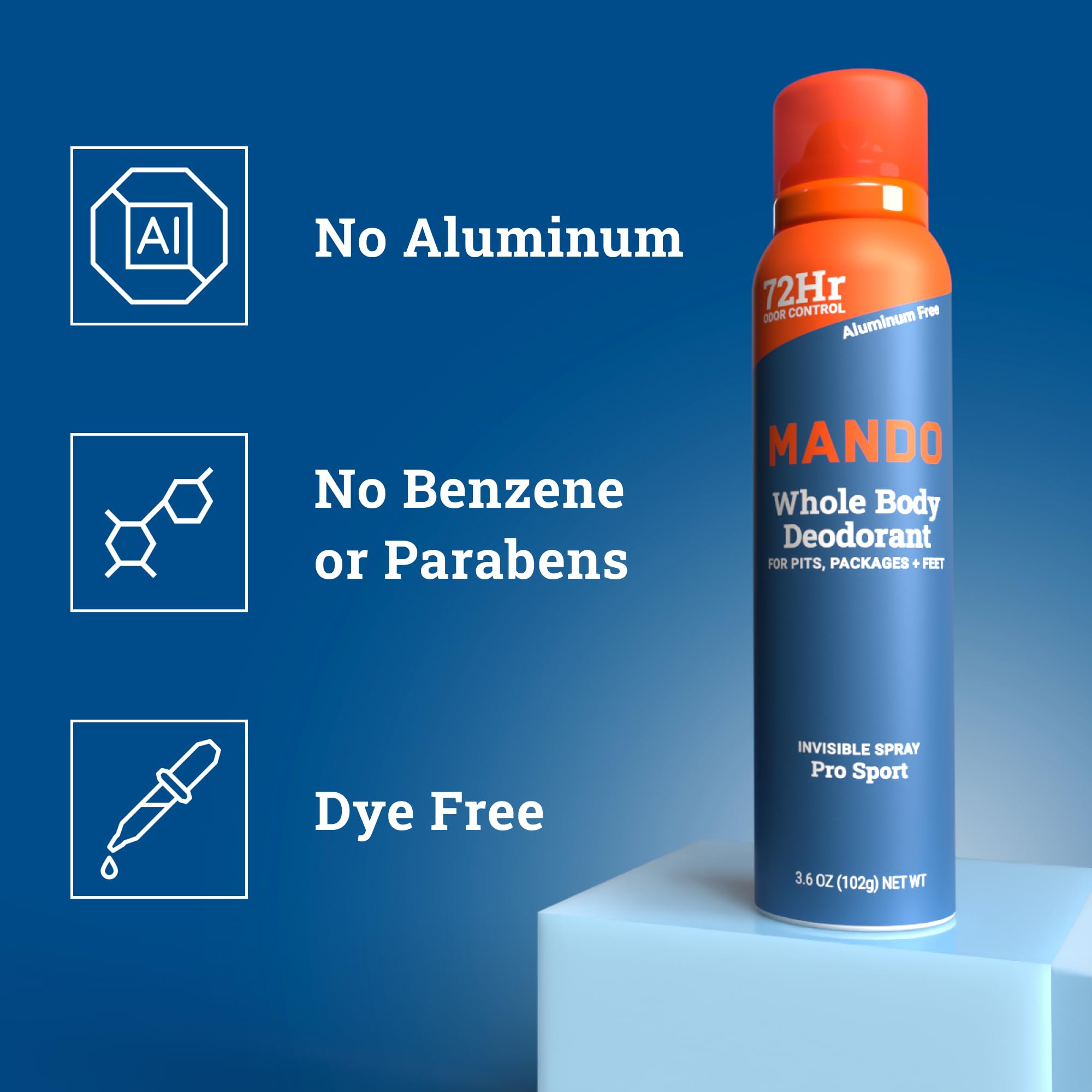Mando Dermatologist-tested label indicating skin-friendly use.